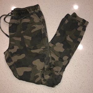 Camo print joggers